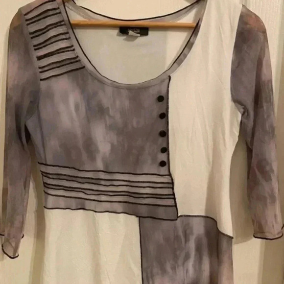 Dolcezza Womens Art To Wear Abstract Dress - Picture 2 of 8